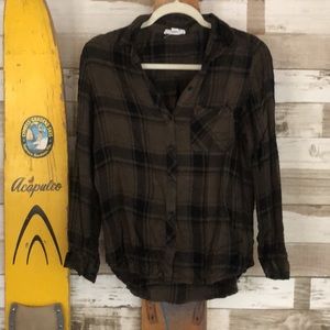 Beachlunchlounge collection PLAID button down